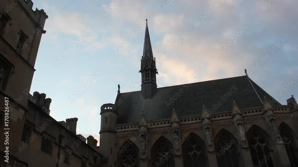 Oxford Exeter Chapel Sunset Timelapse Oxford Exeter Chapel Sunset Timelapse