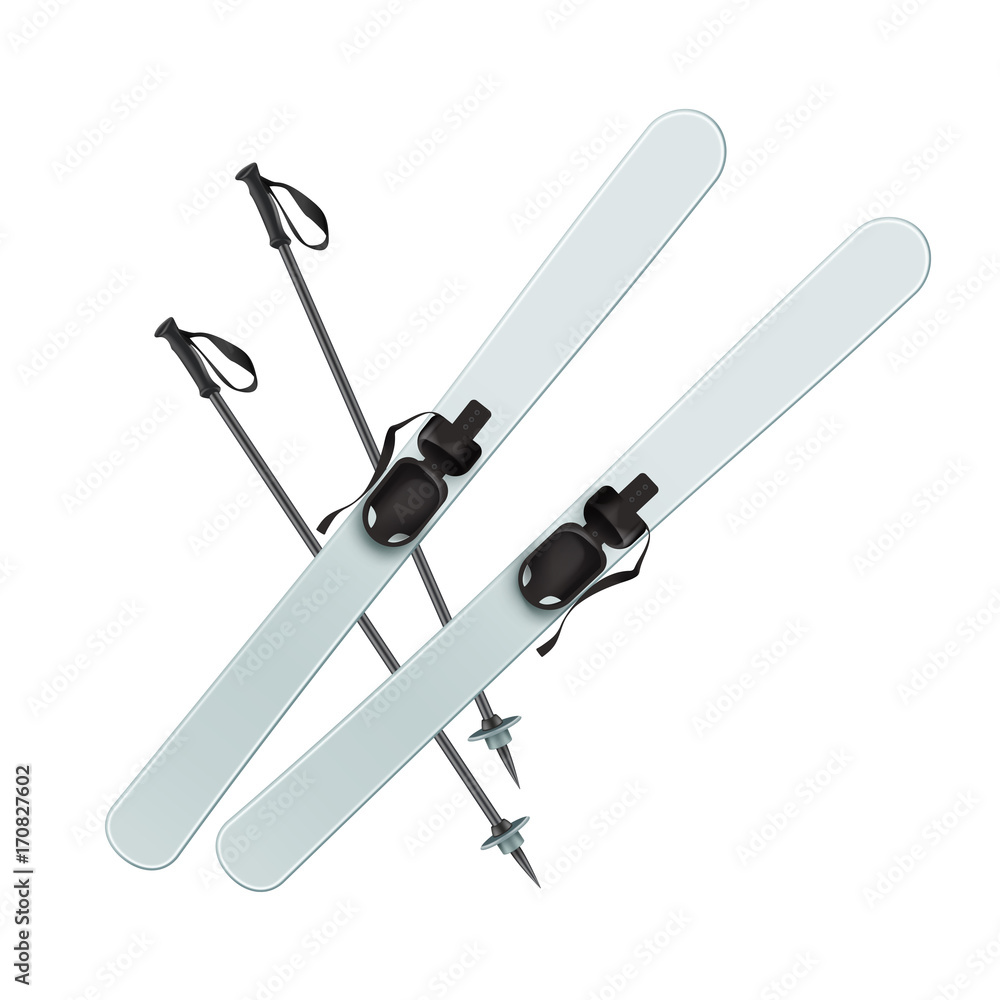 Skis and sticks Skis and sticks