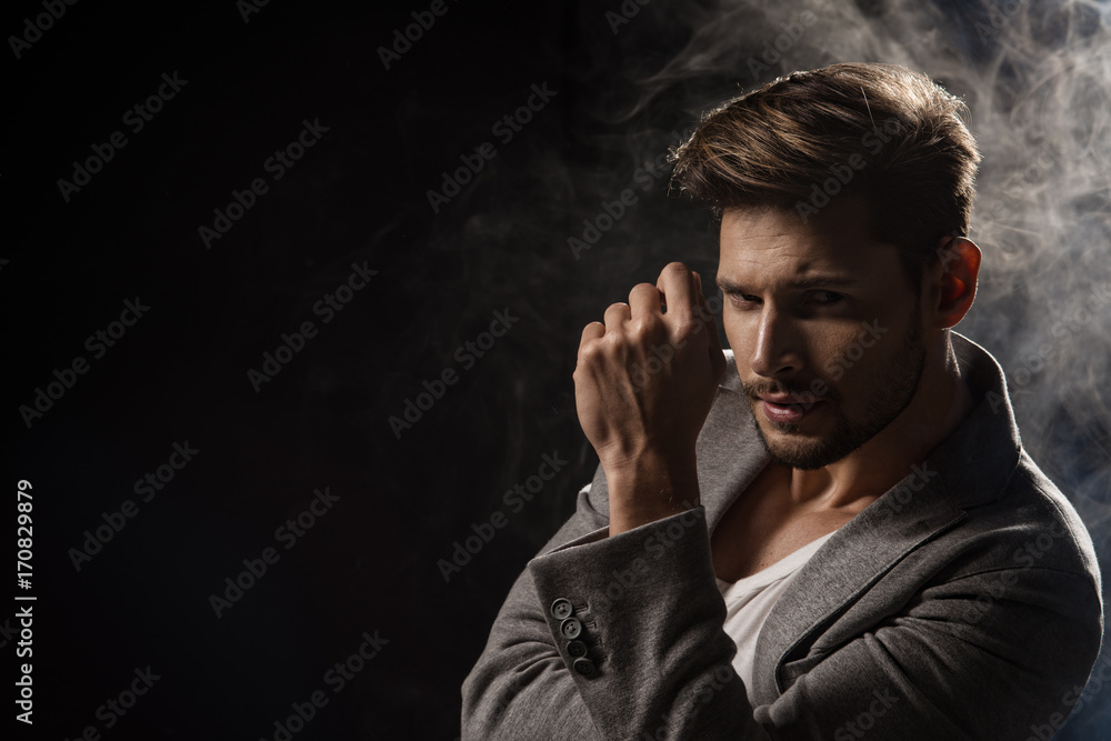 Elegant handsome man