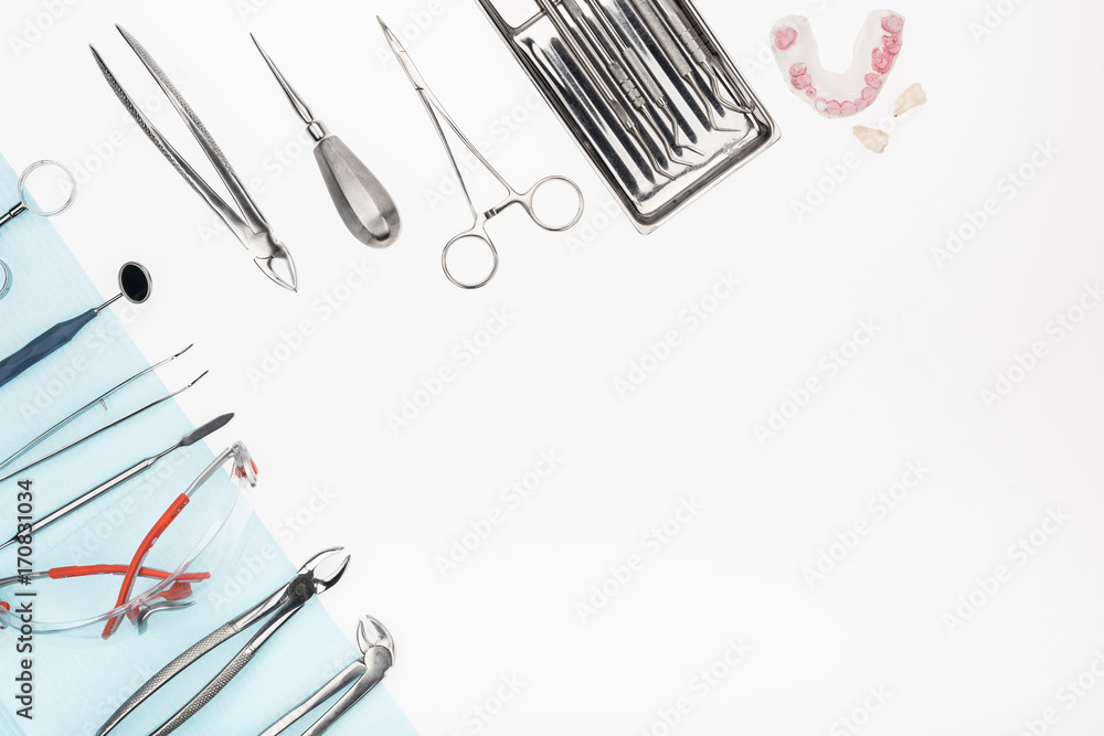 set of dental tools set of dental tools