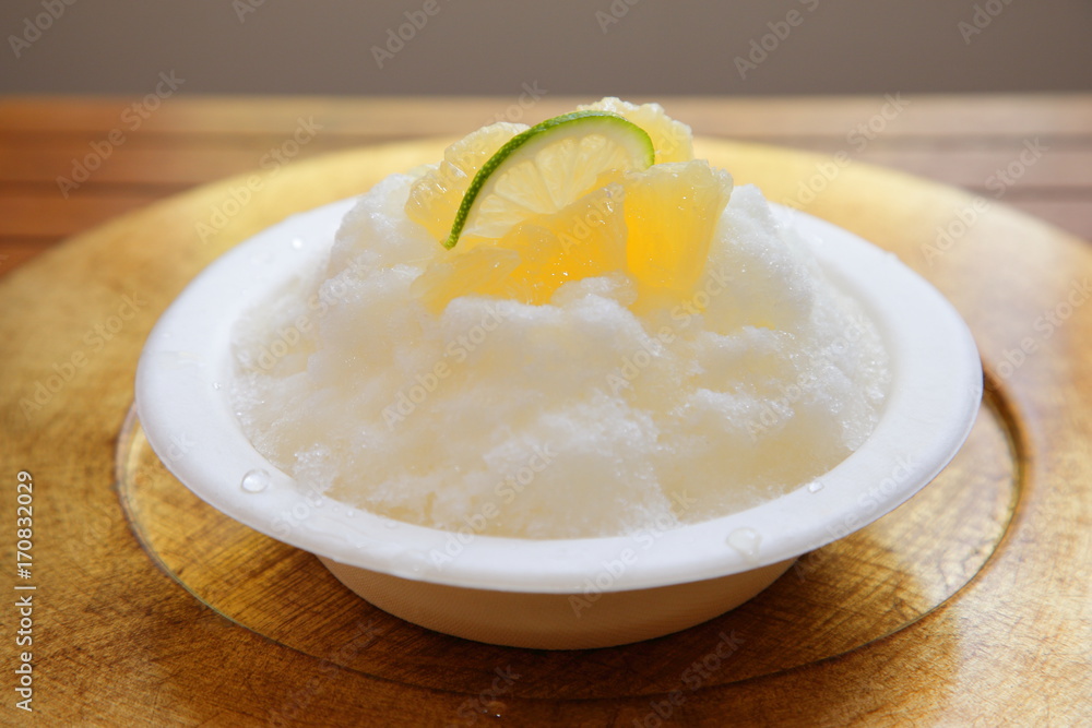レモンのかき氷 レモンのかき氷