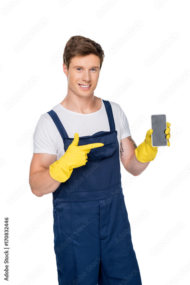 cleaner showing smartphone cleaner showing smartphone