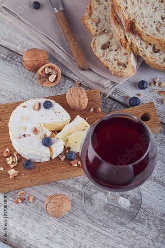 Soft french cheese of camembert.