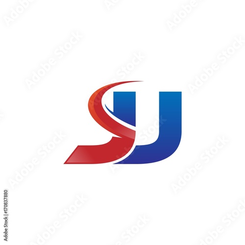 modern vector initial letters logo swoosh jj red blue Free Download modern vector initial letters logo swoosh jj red blue - GFXLoad