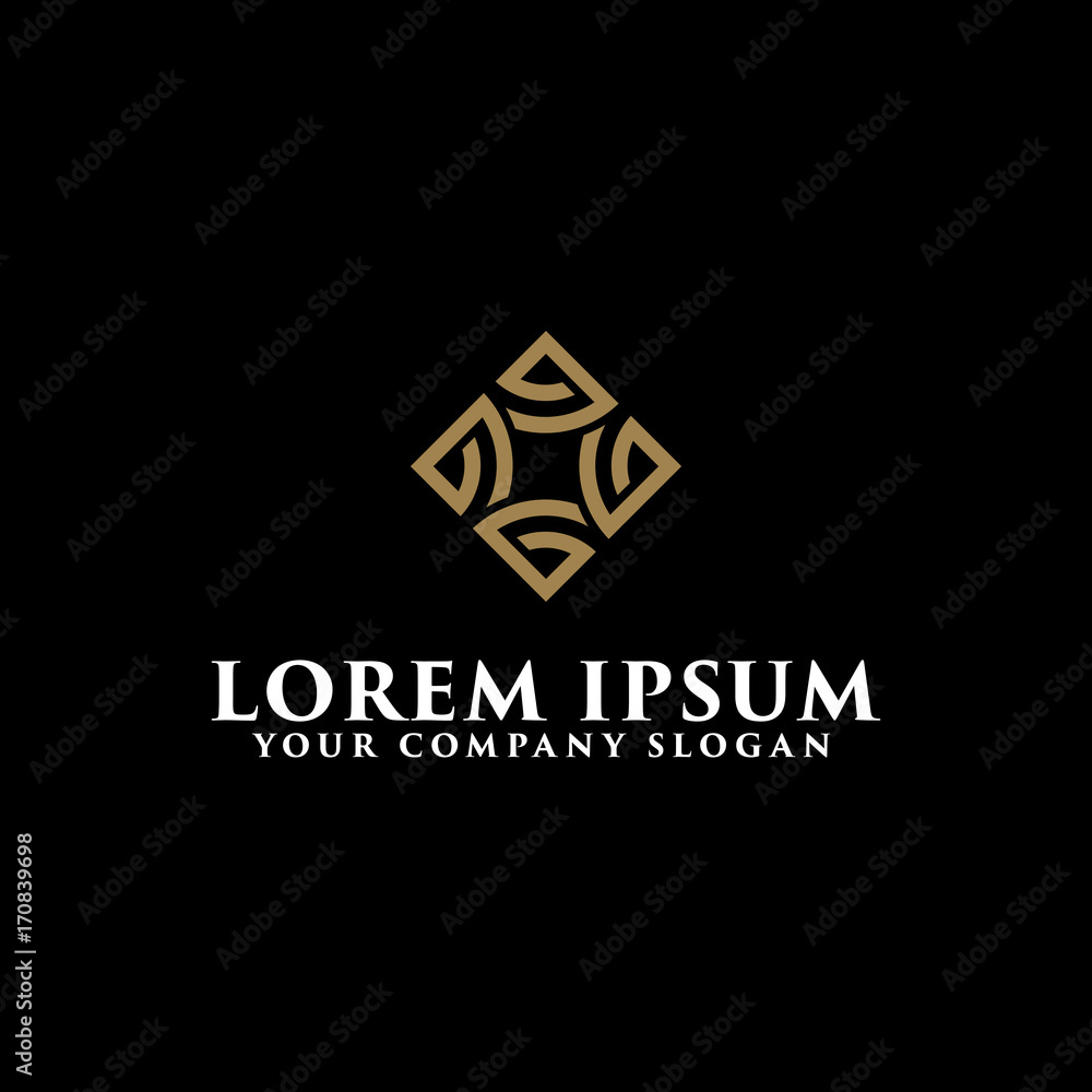 Fototapeta premium minimalist letter G decoration logo design concept template