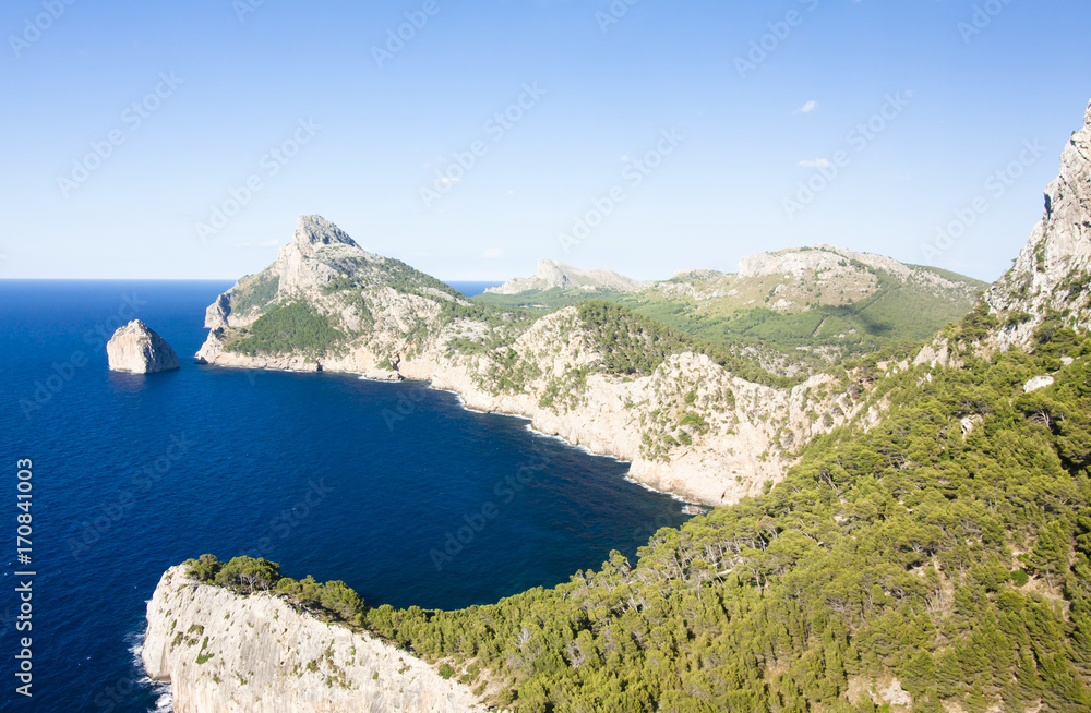 Cap de Formentor - beautiful coast of Majorca, Spain - Europe.