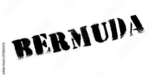Bermuda rubber stamp. Grunge design with dust scratches. Effects can be easily removed for a clean, crisp look. Color is easily changed.