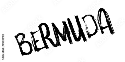 Bermuda rubber stamp. Grunge design with dust scratches. Effects can be easily removed for a clean, crisp look. Color is easily changed.