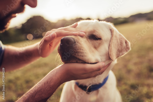 Man with dog