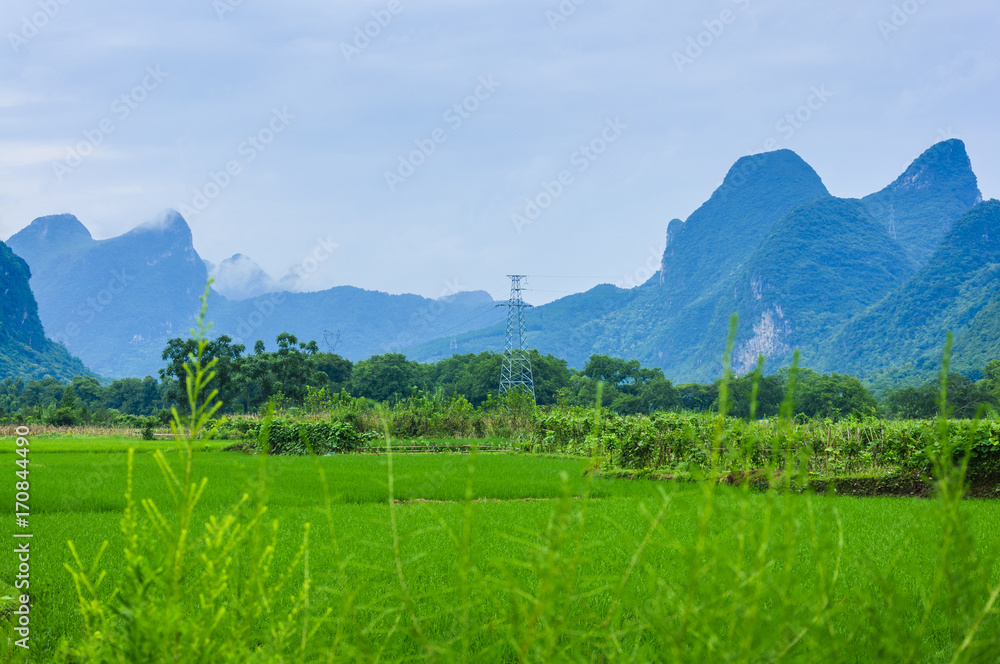 Beautiful countryside scenery in autumn