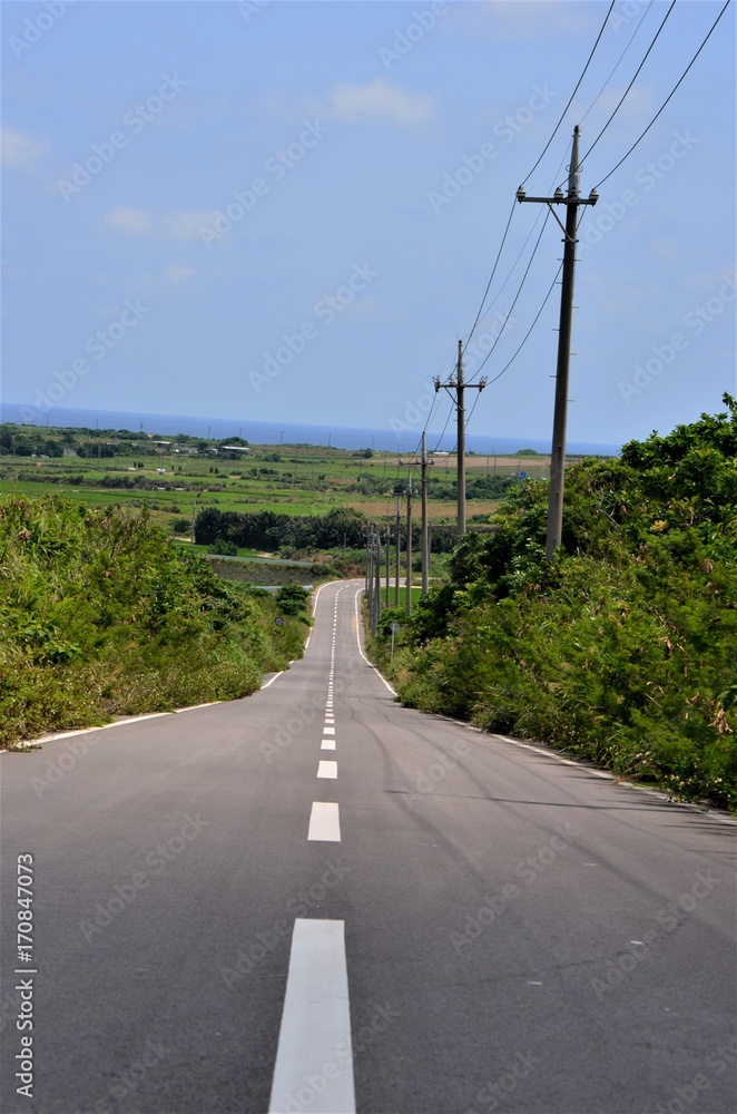 石垣島の道路 石垣島の道路