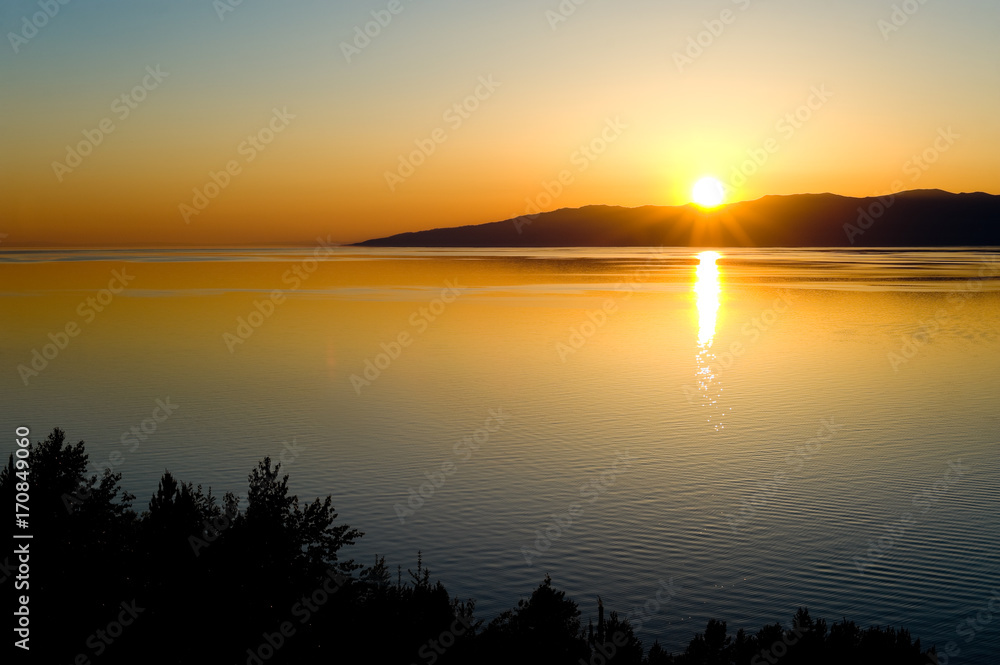 sunset at Baikal