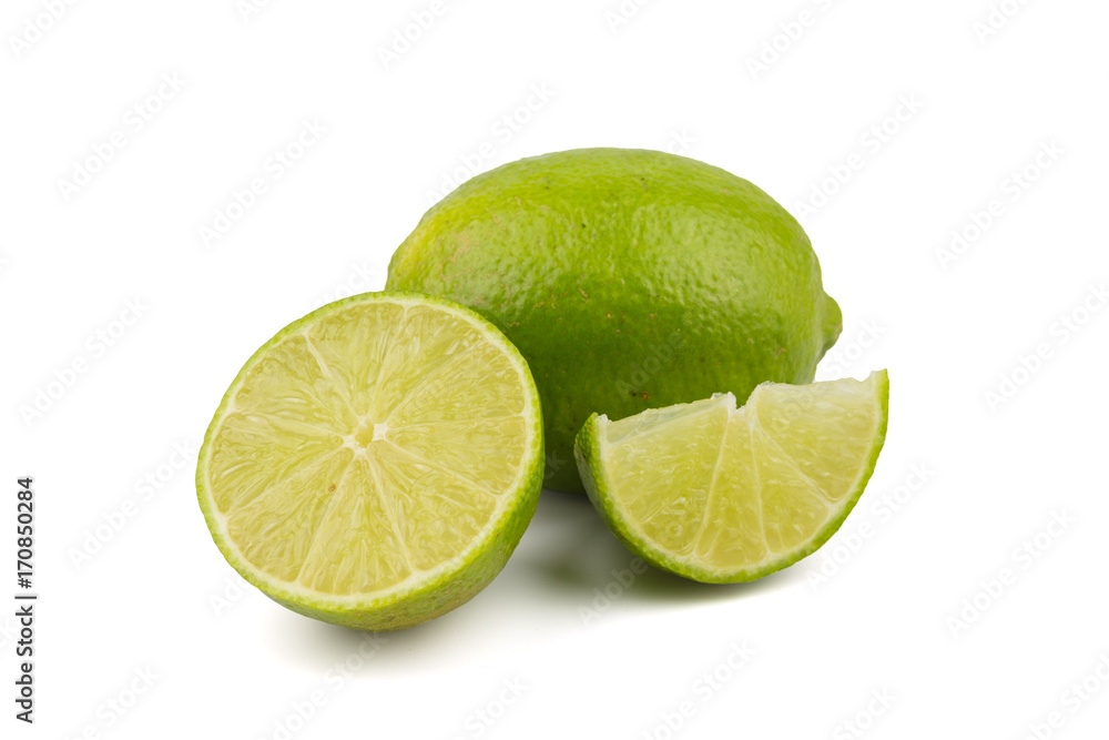 Lime isolated on white background