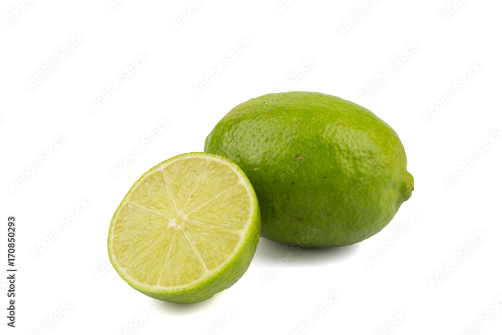 Lime isolated on white background Lime isolated on white background
