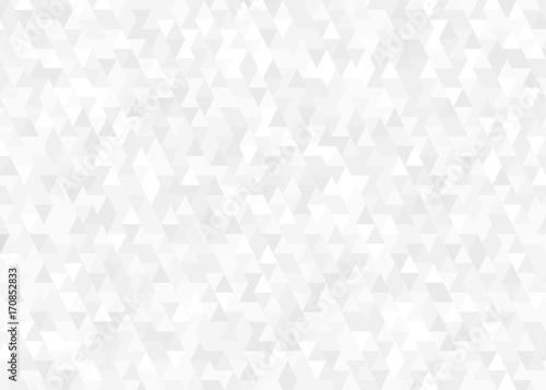 White and grey triangle tile abstract background. Vector