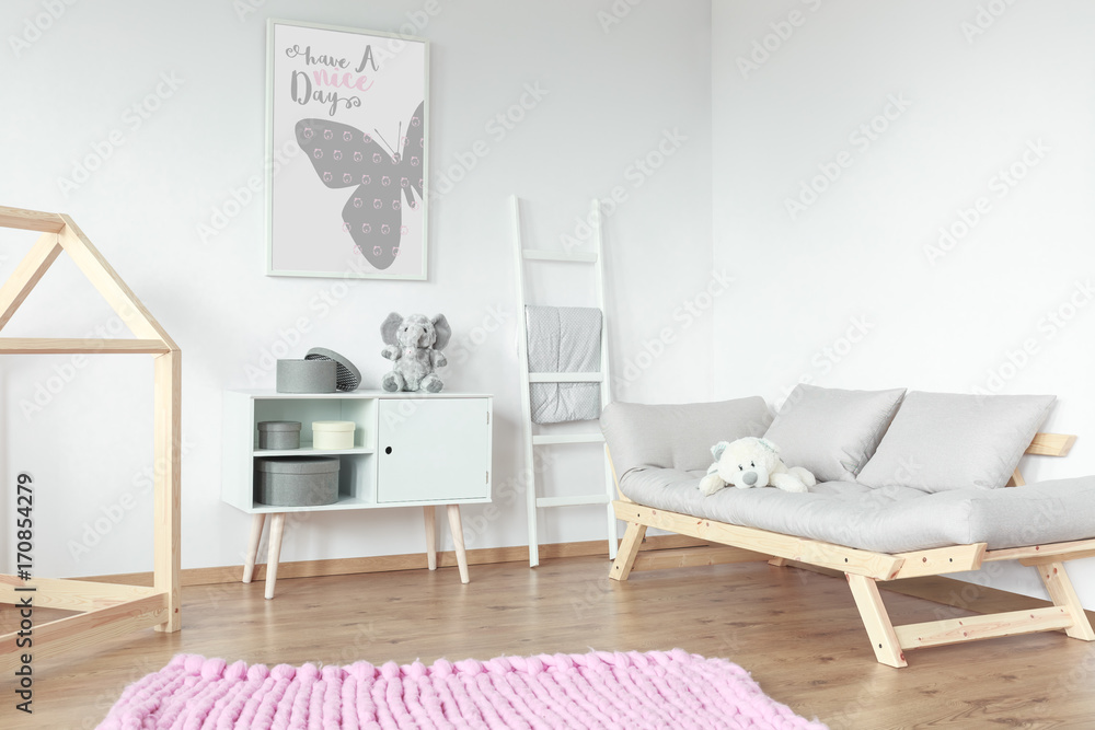 Obraz premium Wooden elements in kid room