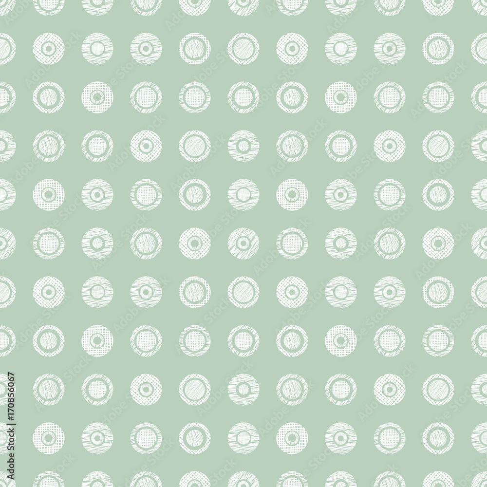 Seamless vector geometrical pattern with circles pastel endless background with hand drawn textured geometric figures. Graphic illustration, print for wrapping, background, cover, surface Seamless vector geometrical pattern with circles pastel endless background with hand drawn textured geometric figures. Graphic illustration, print for wrapping, background, cover, surface