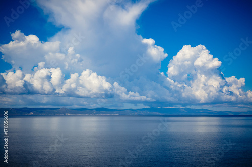 Clouds and the sea