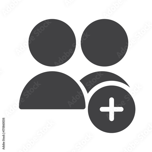 Add contact icon vector