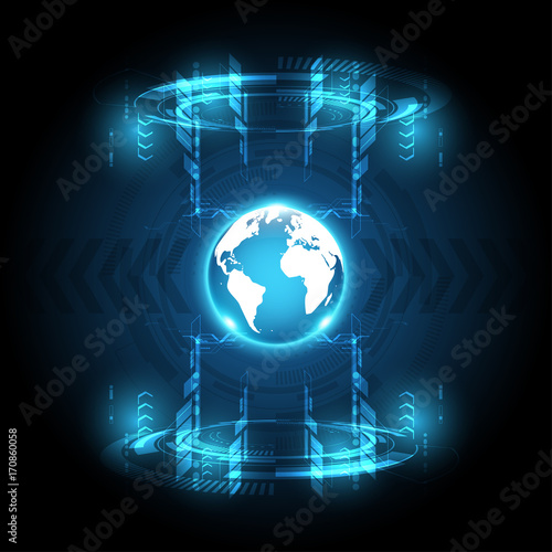 Global Abstract technology  background communication concept