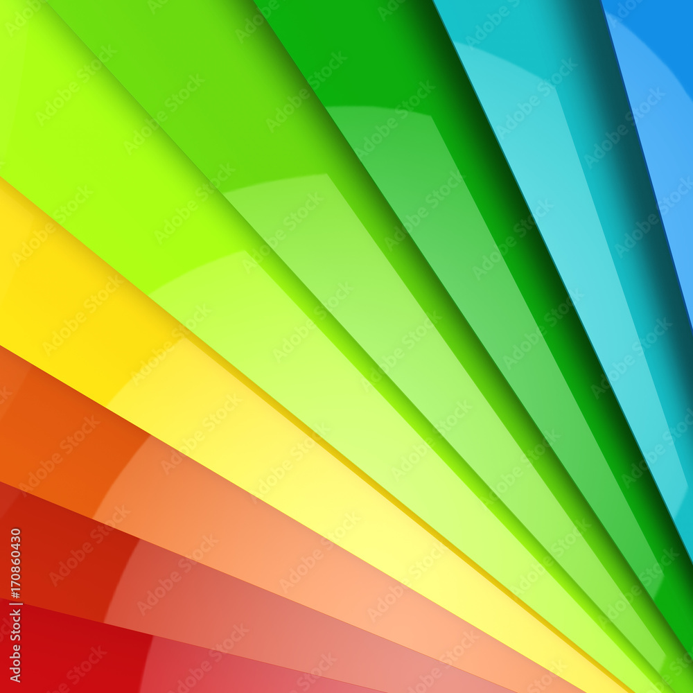 Obraz premium Abstract colorful glossy plates