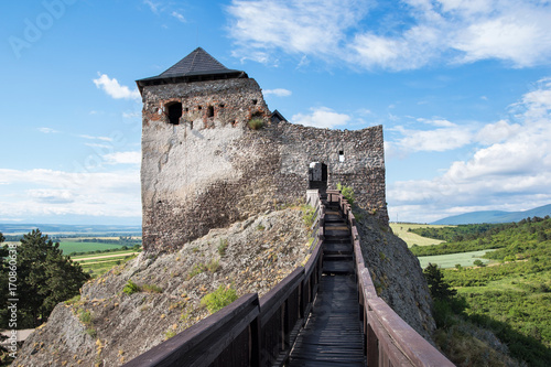 Castle of Boldogko from the watchtower in Hungary photo