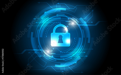 Security switch Abstract technology background innovation concept