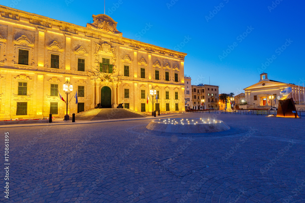 Valletta. Auberge de Castille.