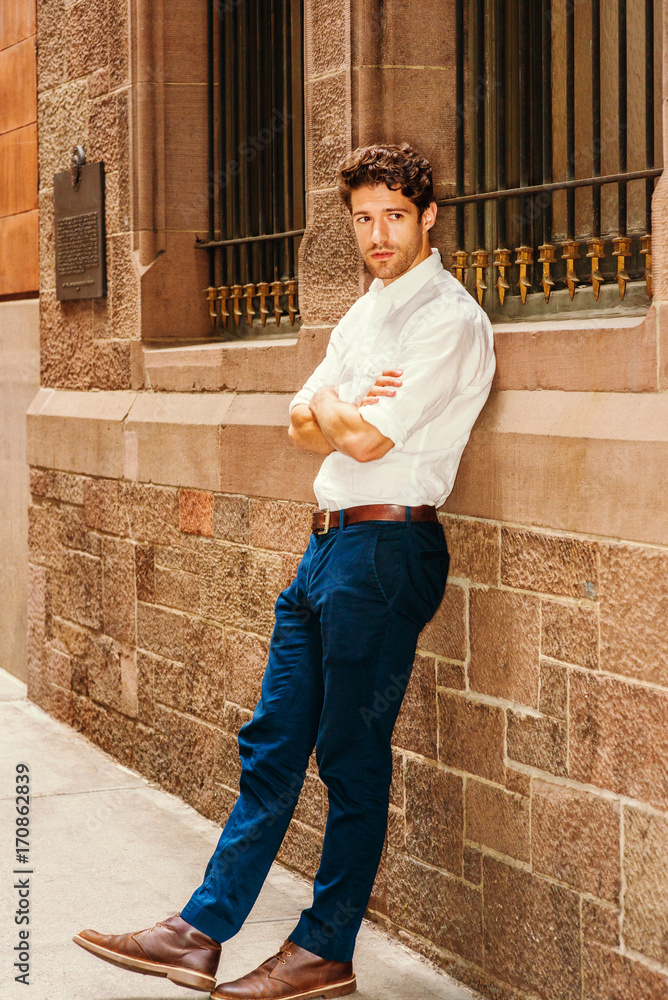 Young American Man relaxing outside Young American Man relaxing outside