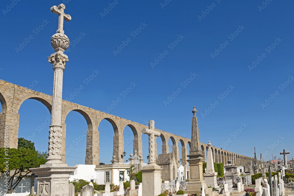 Roman Aqueduct, Vila do Conde, Douro Region, Northern Portugal