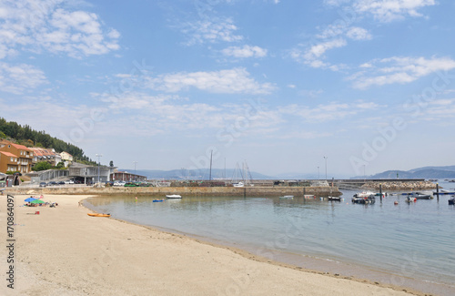 Beluso beach in Bueu Pontevedra province, Galicia, Spain