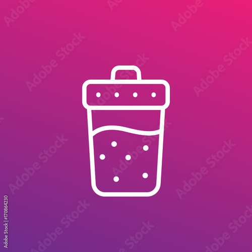 Sport shaker line icon