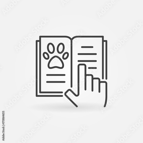 Veterinary medicine book icon