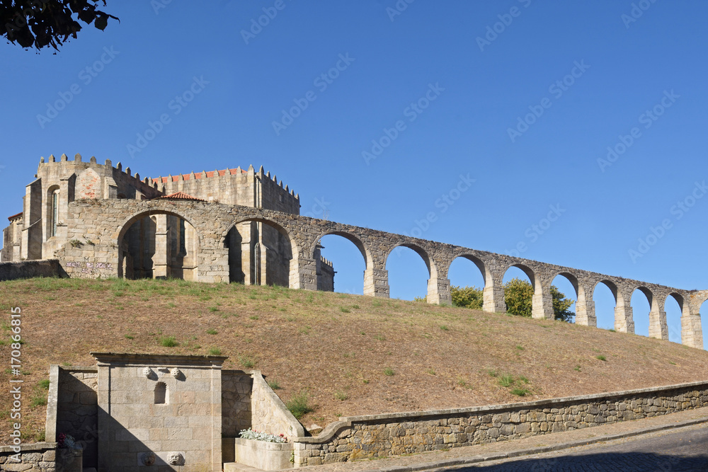 Monastery of Santa Clara and  Aqueduct, Vila do Conde, Douro Region, Northern Portugal