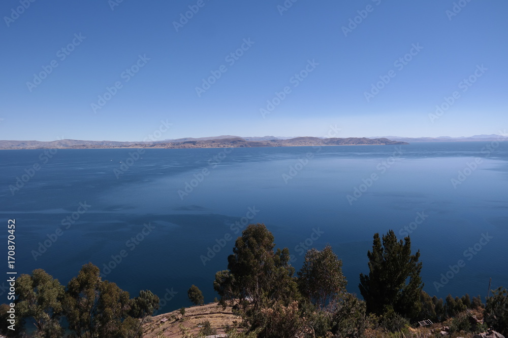 Lake Titicaca View from Taquile Island, Puno, Peru