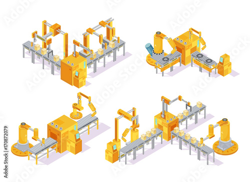 Conveyor System Isometric Design Concept