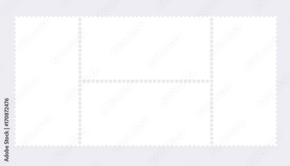 Blank postal stamp collection.illustration vector Blank postal stamp collection.illustration vector