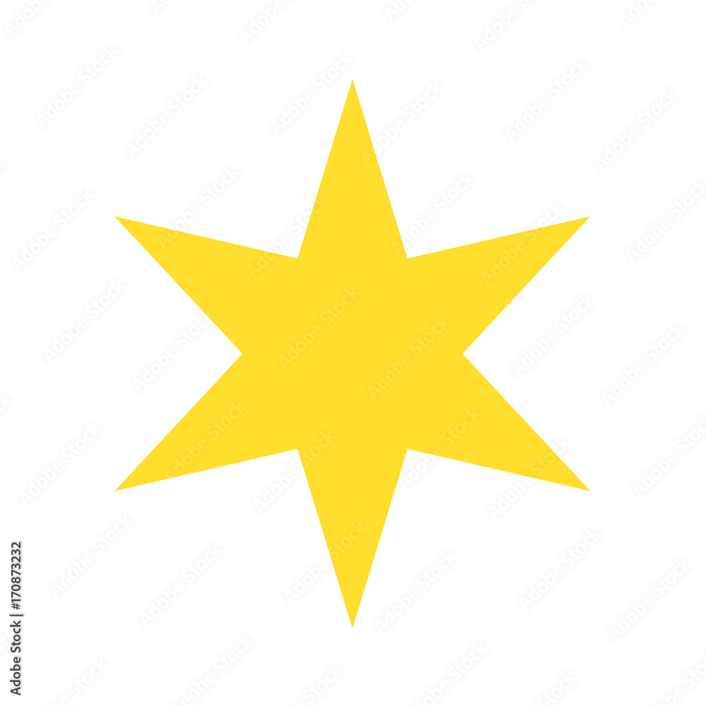Isolated yellow gold star icon, ranking mark Isolated yellow gold star icon, ranking mark