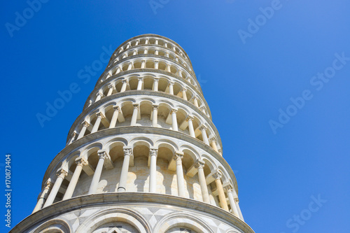 Tower of Pisa and blue skies