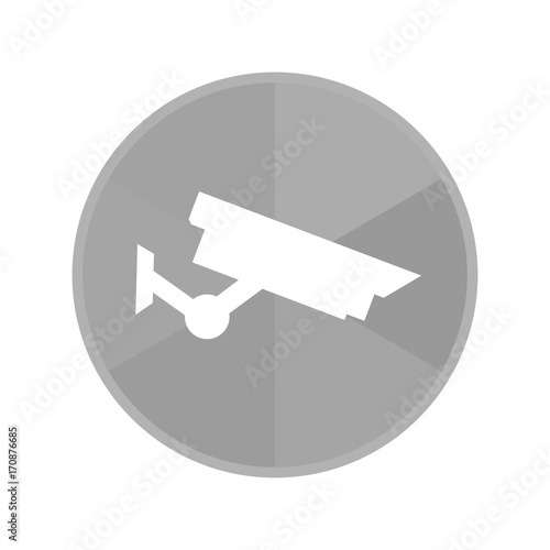 Kreis Icon - Überwachungskamera im Profil