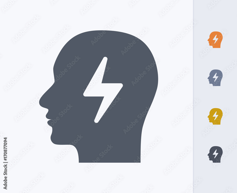 Head & Lightning - Carbon Icons. A professional, pixel-perfect icon designed on a 32x32 pixel grid and redesigned on a 16x16 pixel grid for very small sizes. Head & Lightning - Carbon Icons. A professional, pixel-perfect icon designed on a 32x32 pixel grid and redesigned on a 16x16 pixel grid for very small sizes.