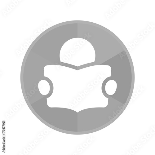 Kreis Icon - lesendes Männchen