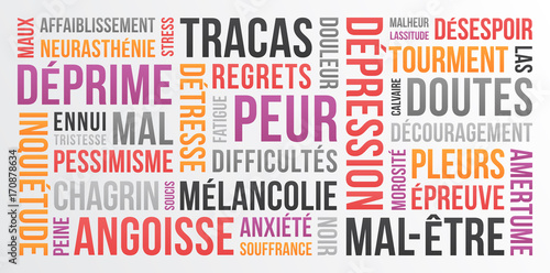 Dépression - nuage de mots