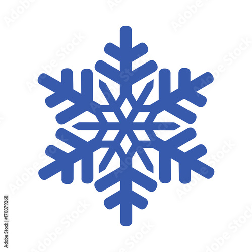 Blue snowflake icon