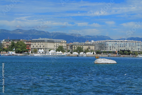 Lac et ville de Genève, Suisse