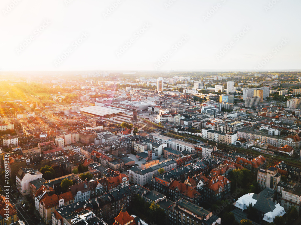 Katowice Śródmieście z powietrza