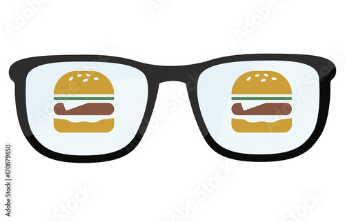 Brillengläser mit Hamburger