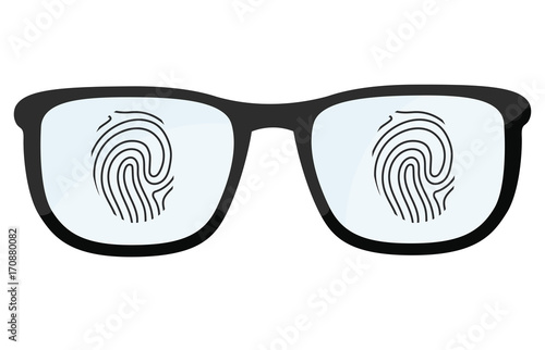 Brillengläser mit Fingerabdruck - ID