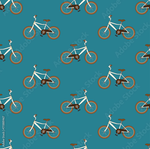 Vintage Brown Bicycle Seaml...