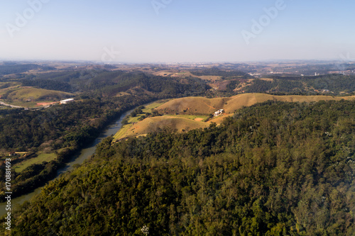 Aerial of a Brazilian Countryside